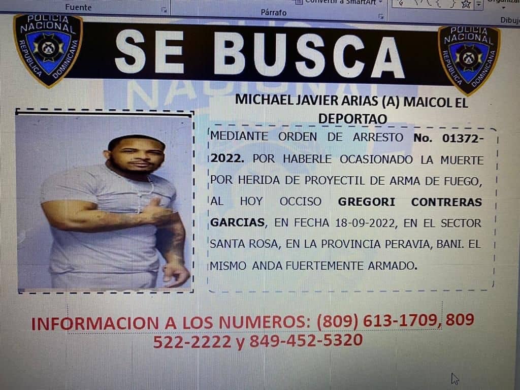 Michael Javier Arias, alias Maicol El Deportao, acusado de homicidio. 
