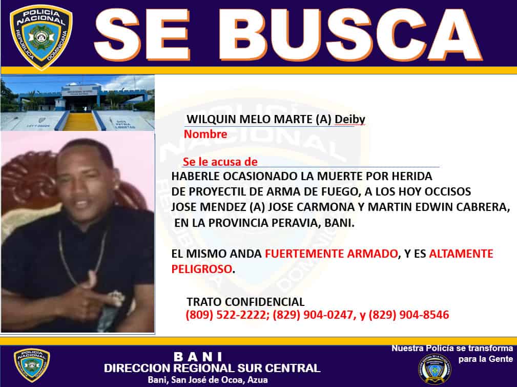 Wilquin Melo Marte, alias Deiby, acusado de homicidio. 