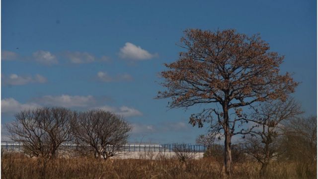 Vista del exterior de la cárcel de El Salvador