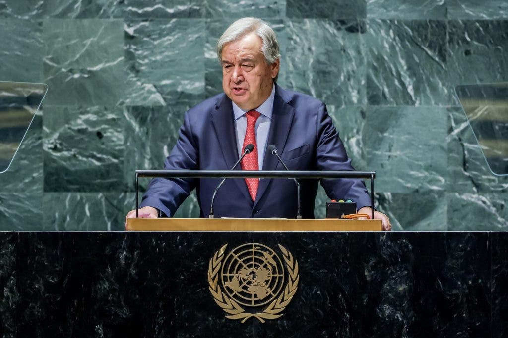 António Guterres, secretario general de la ONU. EFE